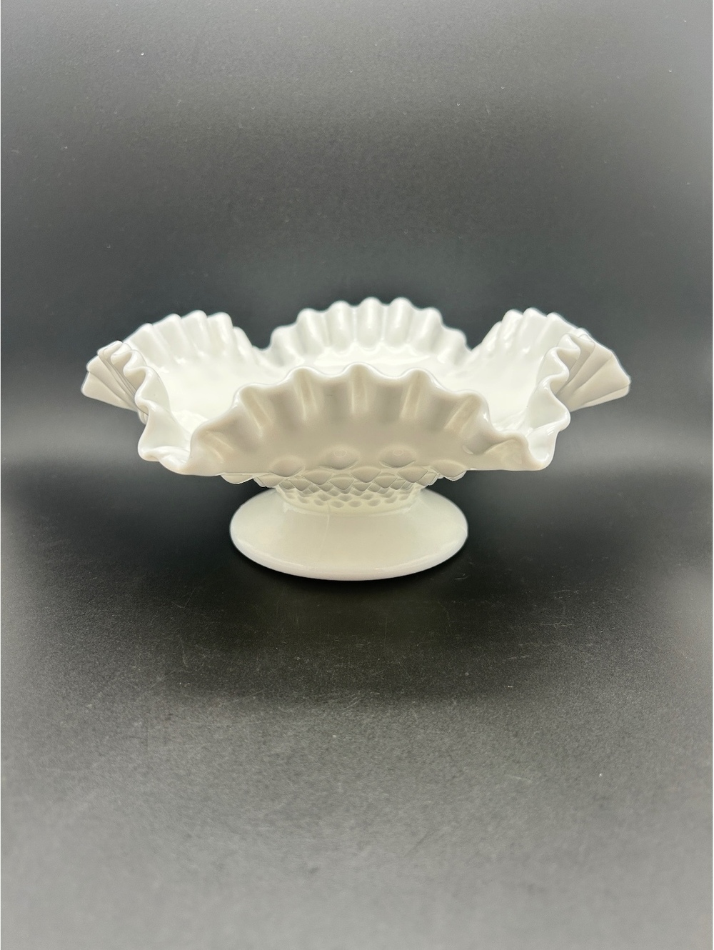 Fenton Hobnail Pedestal Compote/Candy Dish - Perfect